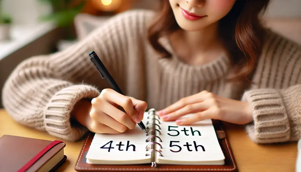 4thの次は5th？序数詞の続き方