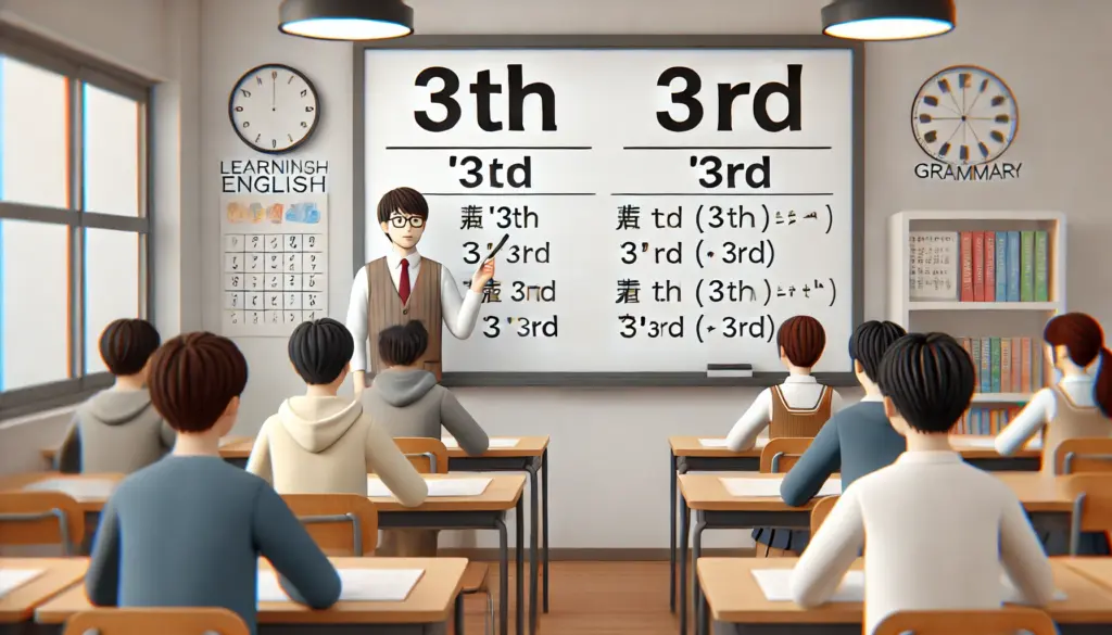 3rd To 3thと3rdの違いは?