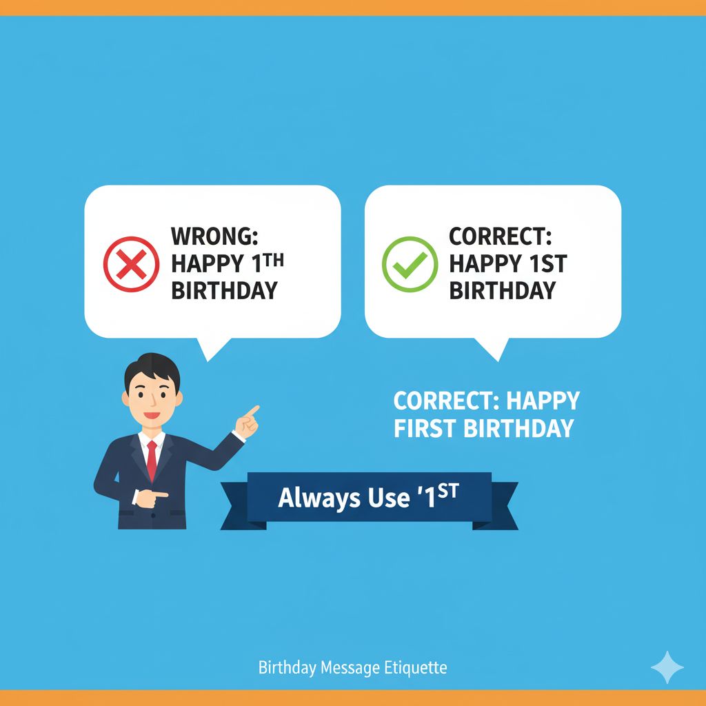 1th 誕生日メッセージでの注意点