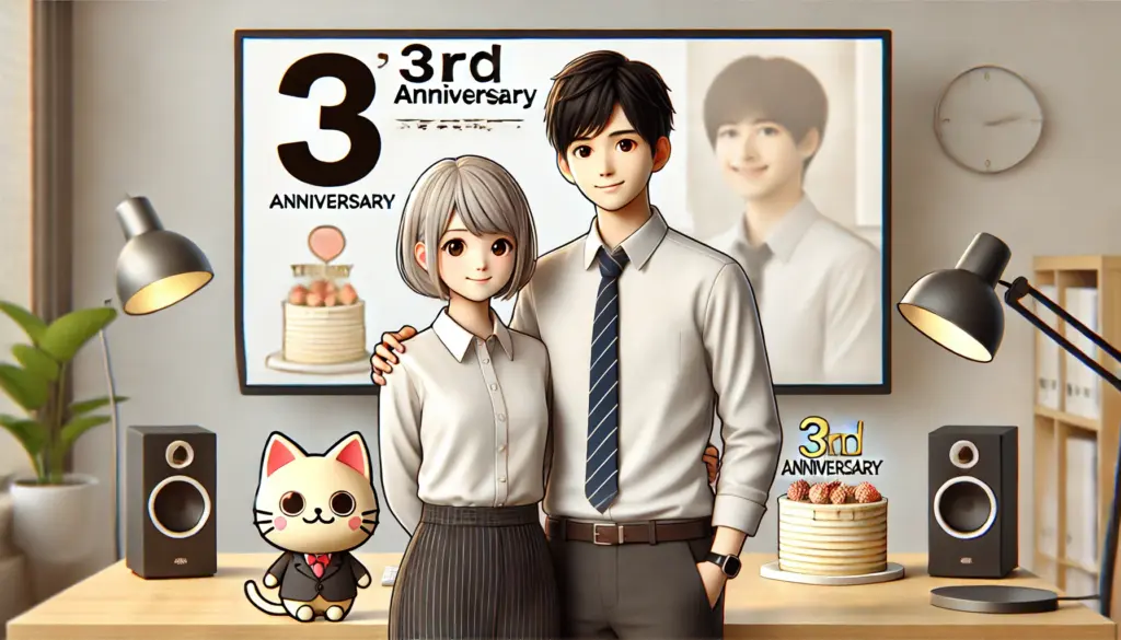 「3周年」は英語で何といいますか？