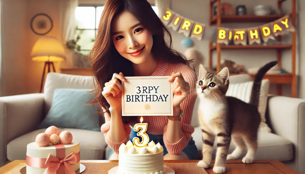 記念日・誕生日での「3rd」の正しい使い方