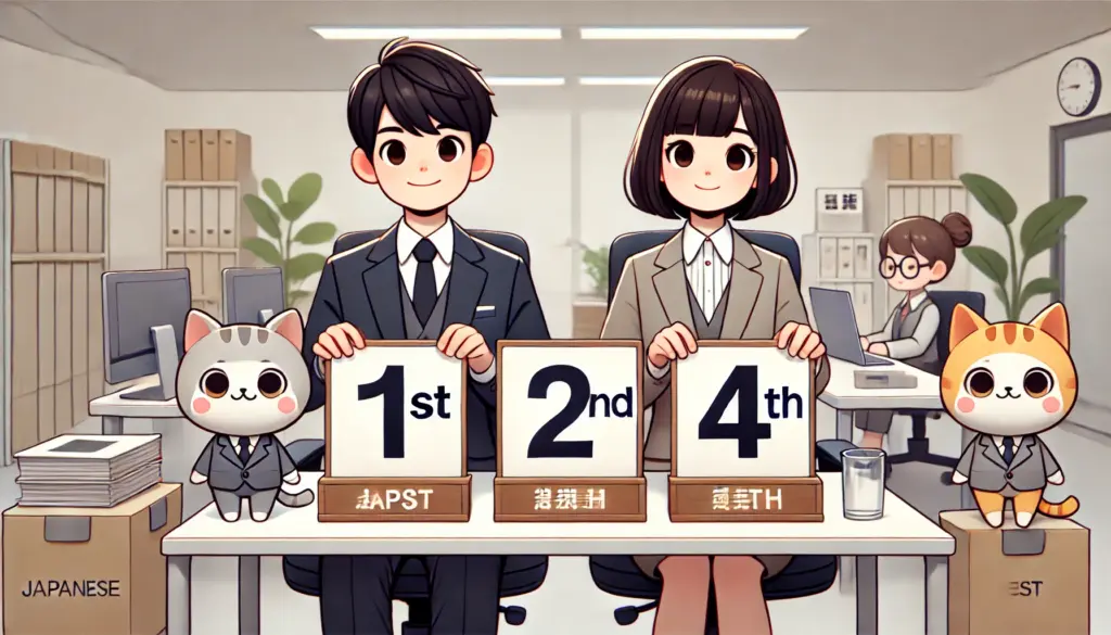 1st, 2nd, 3rd, 4thの基本