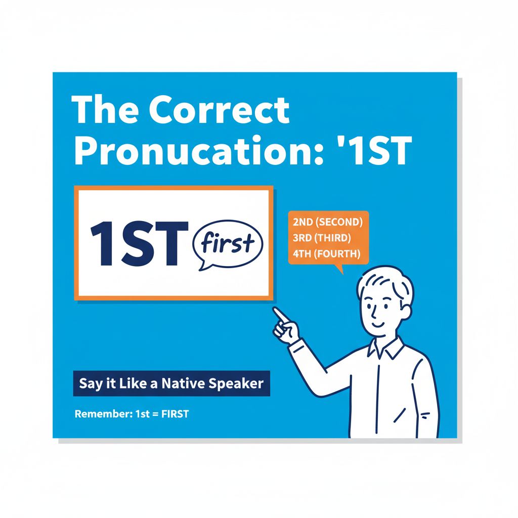 では正しい「1st」の読み方は？