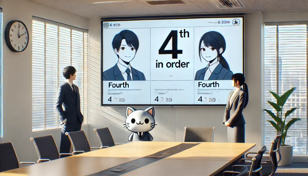 カタカナで見る4thの読み方