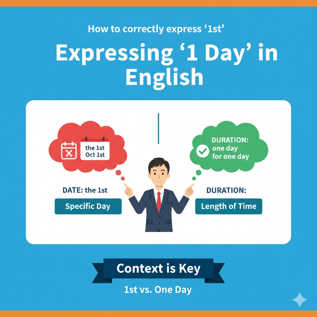 英語で「1日」を正しく表現する方法