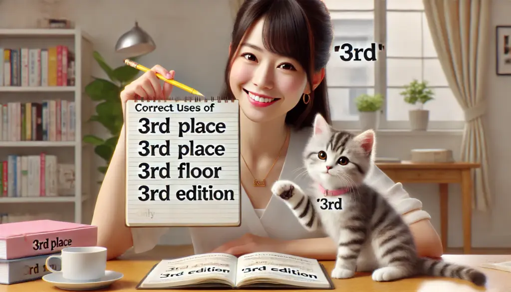 3rdの使い方と例文を具体的に紹介