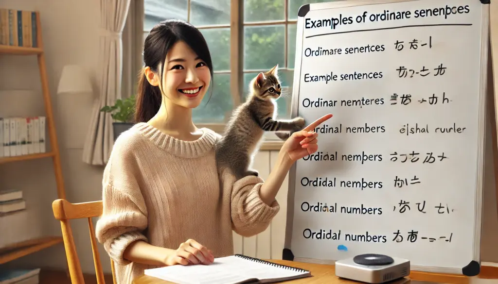 序数の使い方と例文