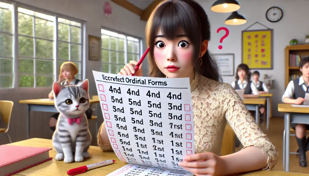 4nd・5ndなどの誤用例にも注意