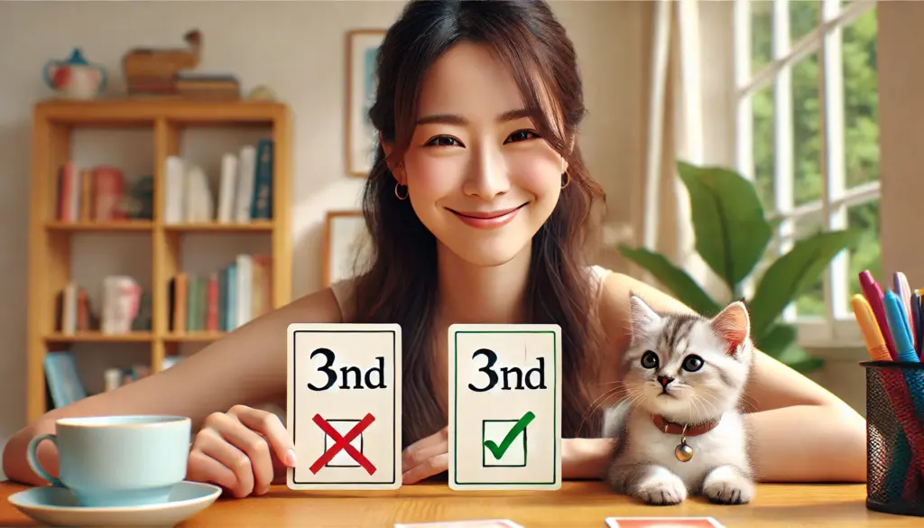 3nd 3rdを正しく理解し使い分けよう