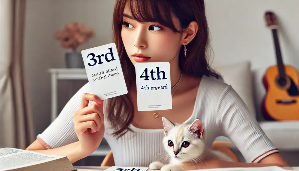1st, 2nd, 3rdと4th以降の使い分け