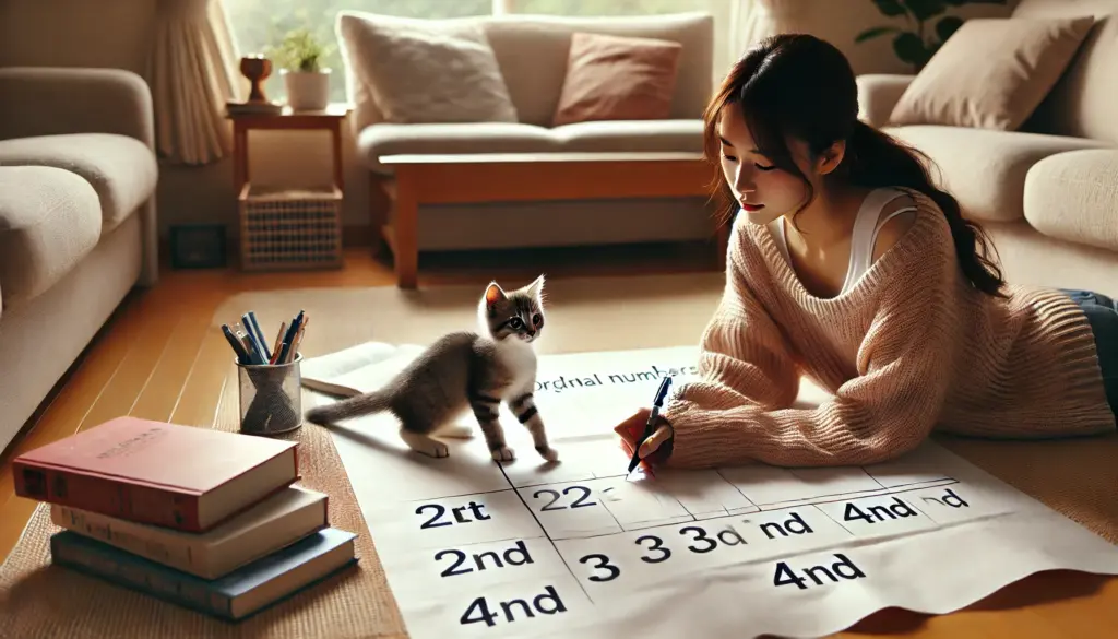 英語における序数詞の作り方