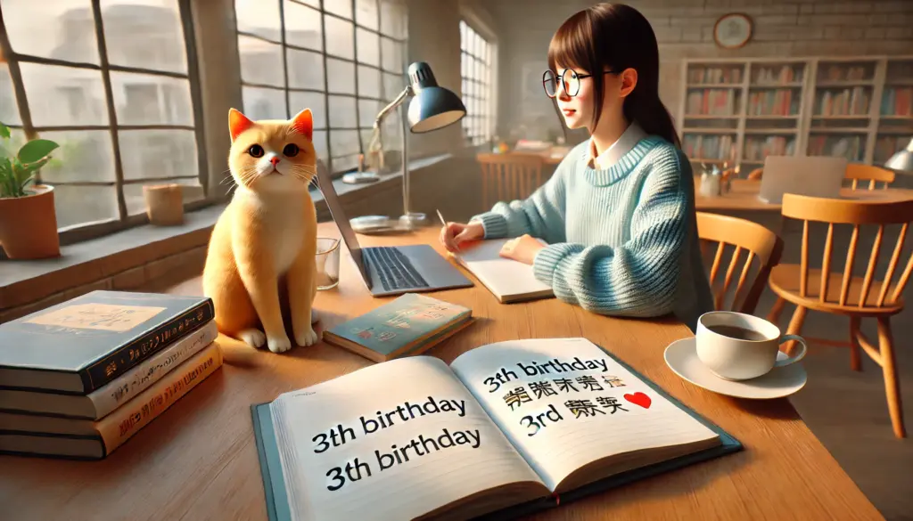 3th 誕生日という表現も誤り