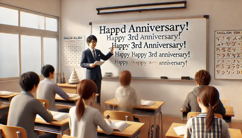 3rd anniversary 記念日の正しい使い方