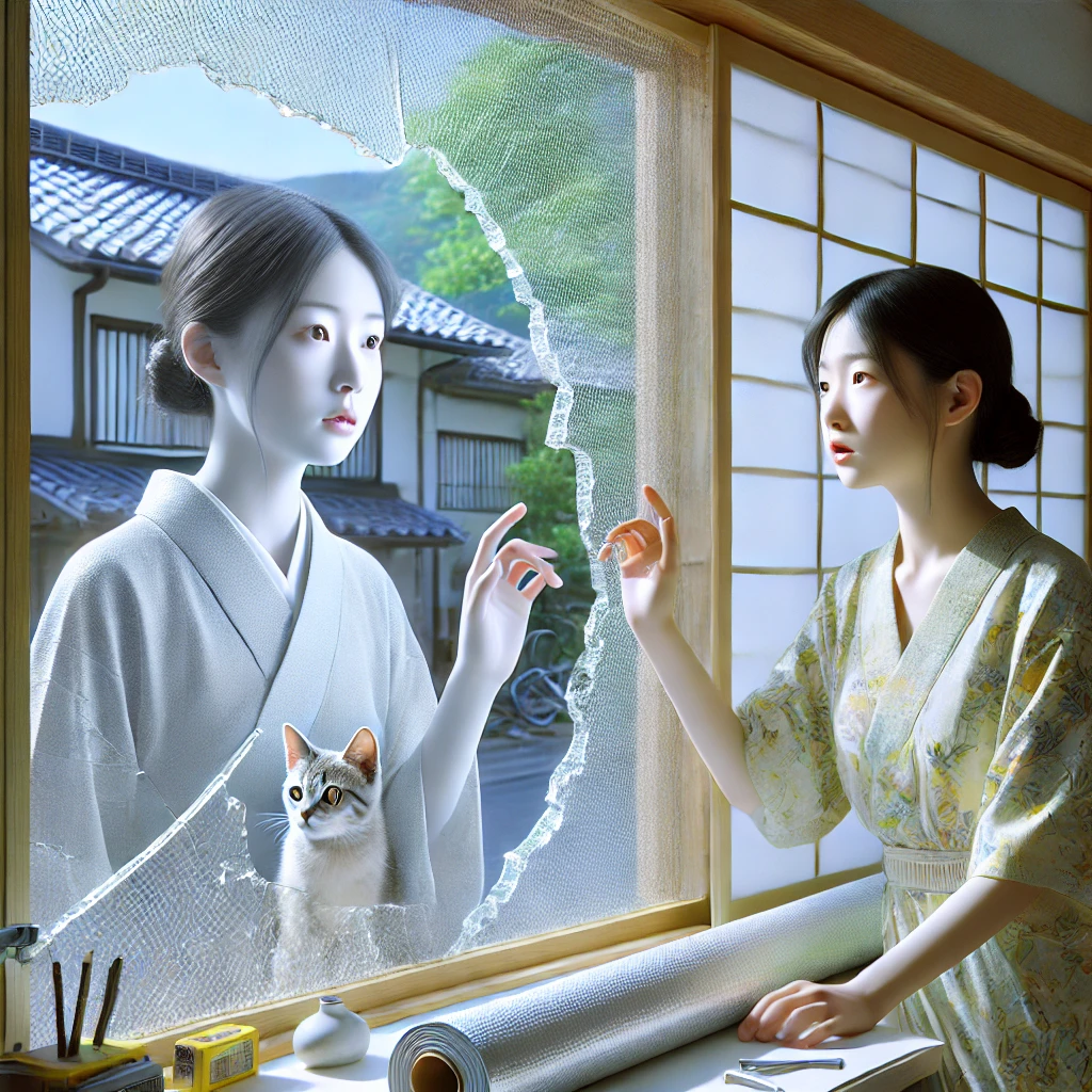 網入りガラスにシートは危険！熱割れの原因を解説