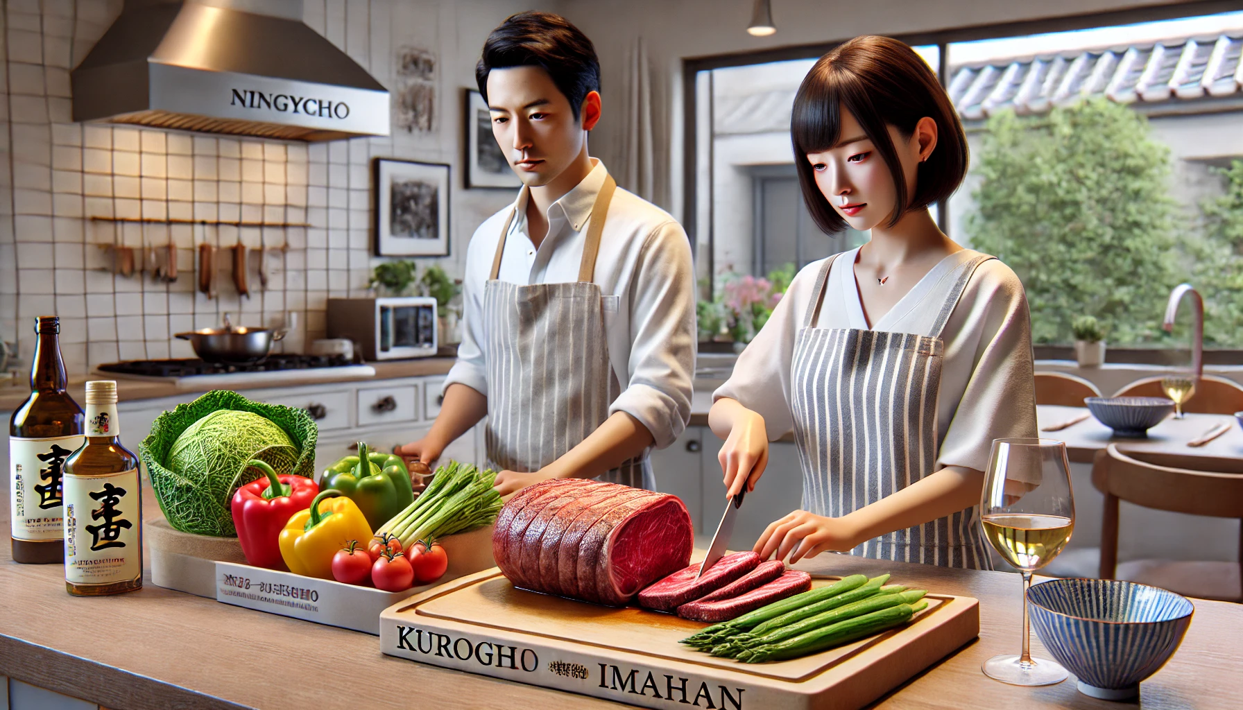 人形町今半の黒毛和牛と野菜