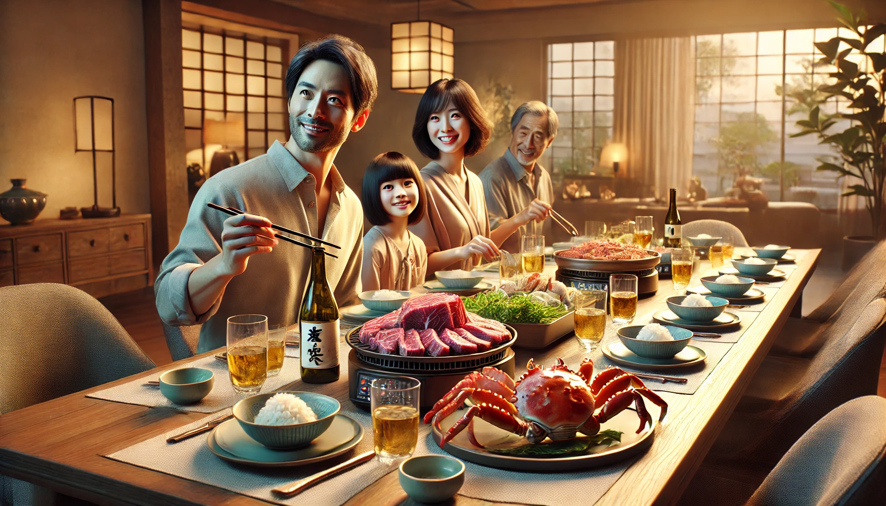 瀬里奈の神戸牛とかにのセット