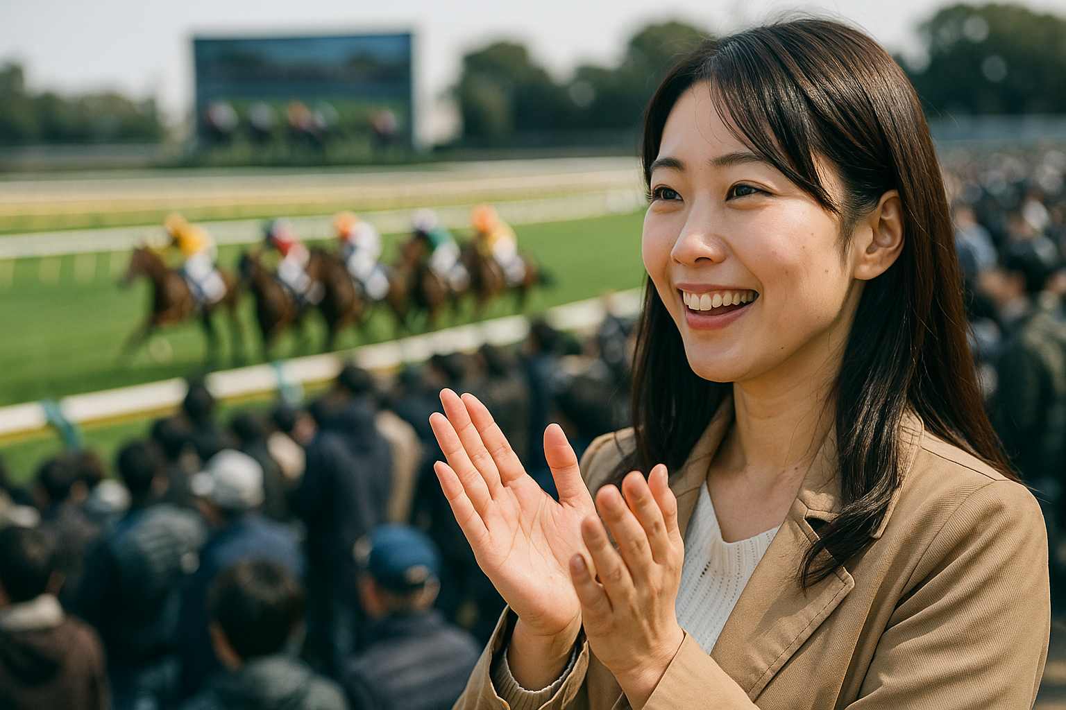 女性ファン急増中の競馬場事情