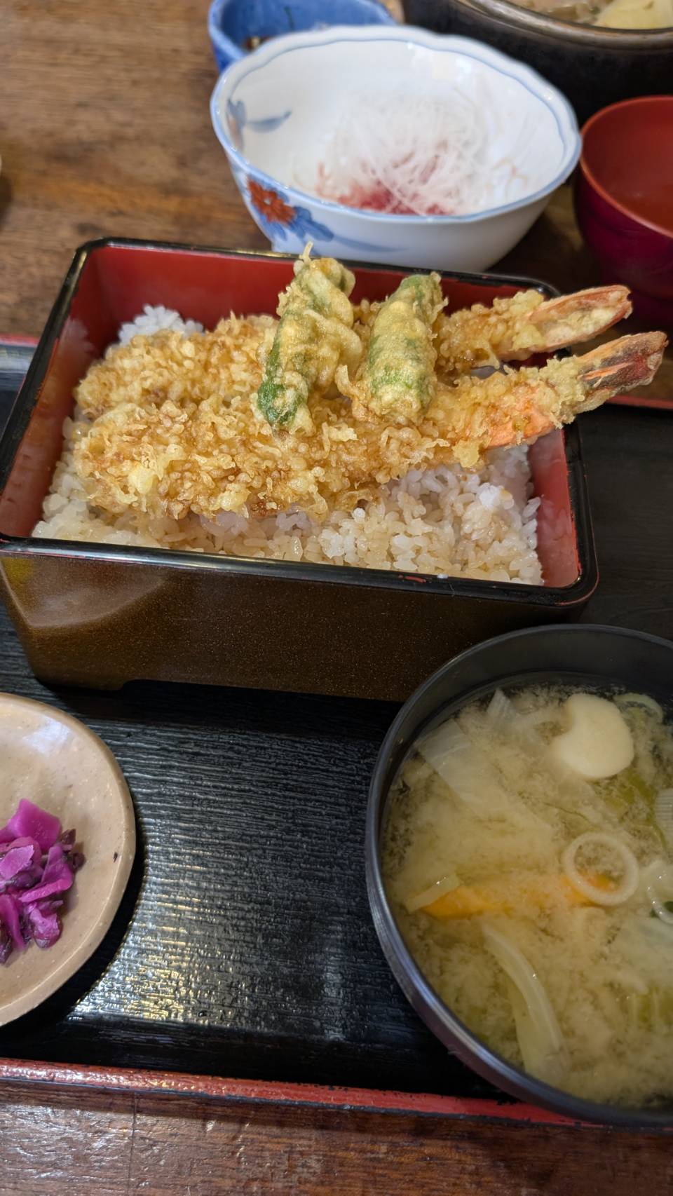 えび天重2本